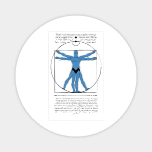 Vitruvian Man-Hattan Magnet